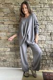 Elbury Twist & Bloom Luxury Knit Co Ord Set Grey Marl